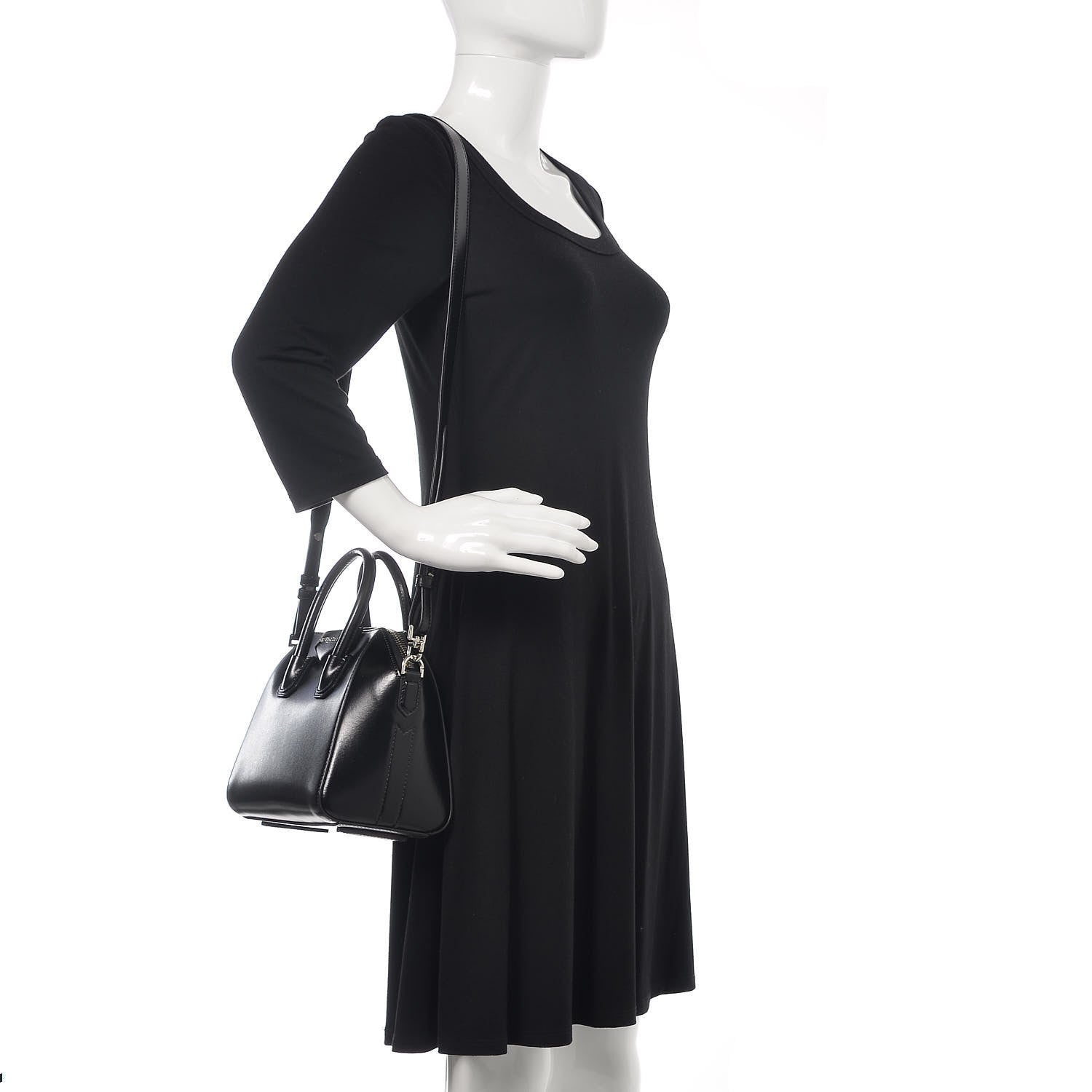 Givenchy Shiny Lord Calfskin Mini Antigona Black 2 of 10