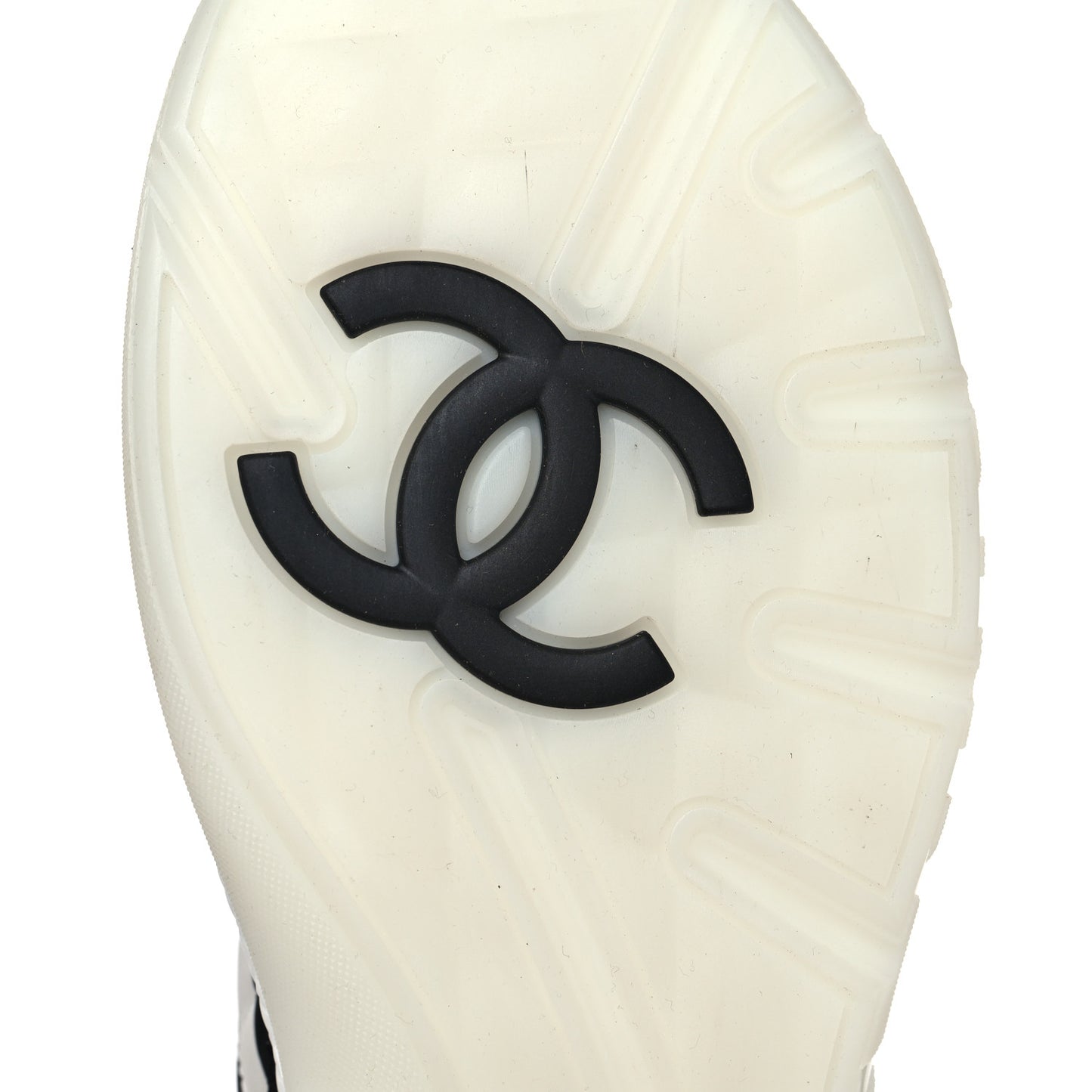 Nylon Suede Calfskin Printed Sneakers 41 White Black