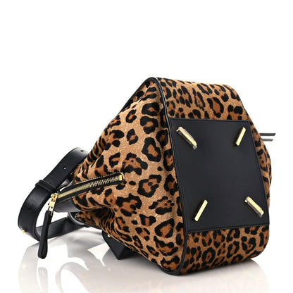 Loewe Calfskin Pony Hair Small Hammock Shoulder Bag Black 3 of 12