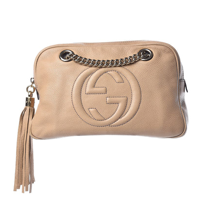 Gucci Pebbled Calfskin Small Soho Bowler Camelia 1 of 20
