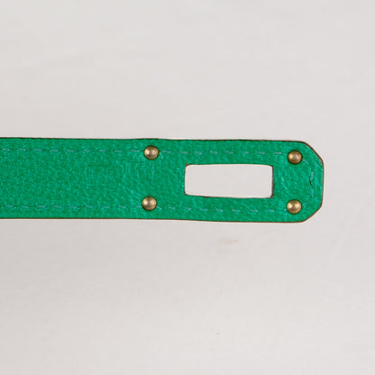 Hermes Chevre Mysore Kelly Longue Wallet Menthe 6 of 7