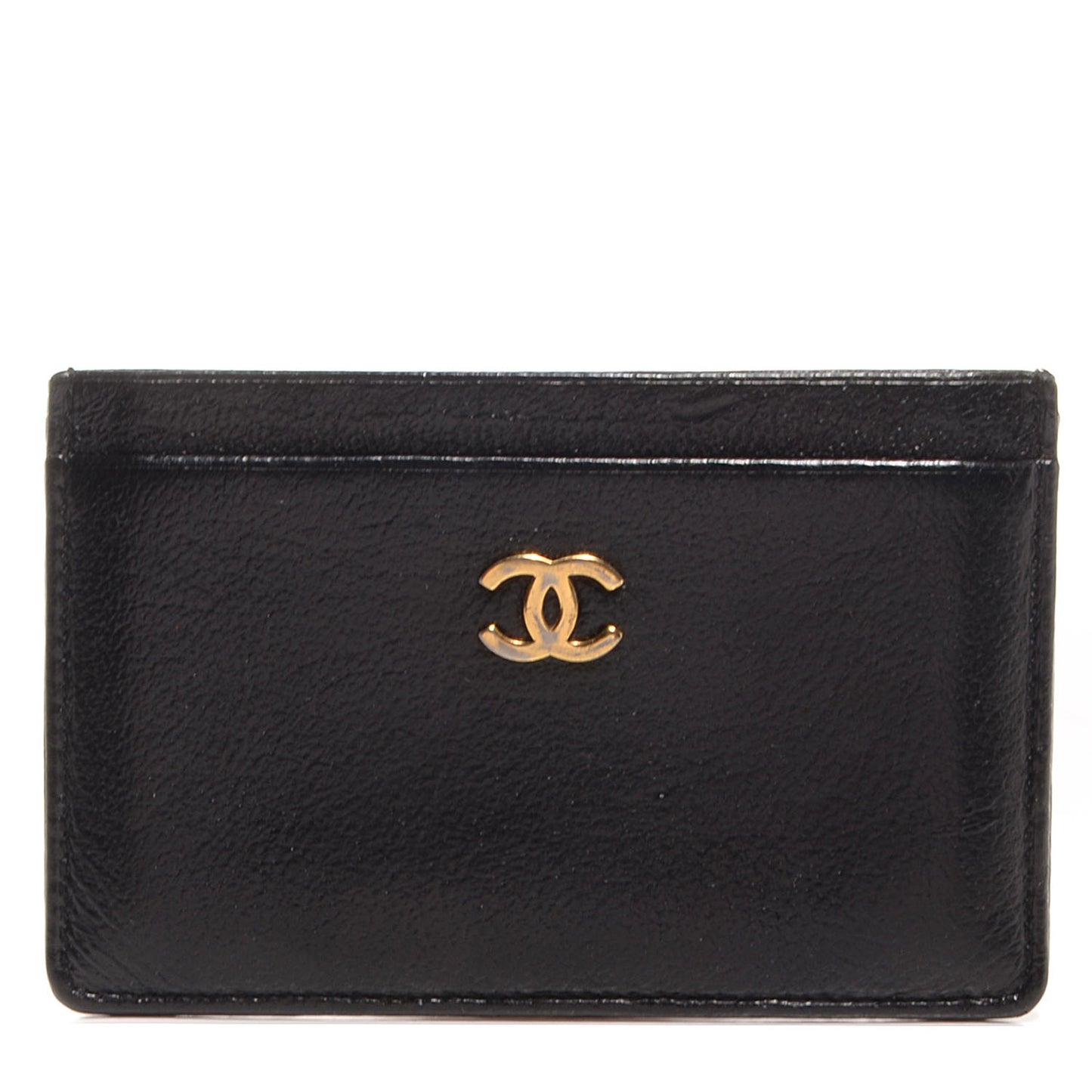 Leather CC Card Holder Case Black