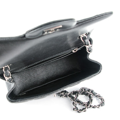 Chanel Lambskin Quilted Mini Square Flap Black 6 of 9
