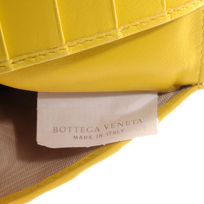 Bottega Veneta Nappa Intrecciato French Compact Wallet Yellow 8 of 8