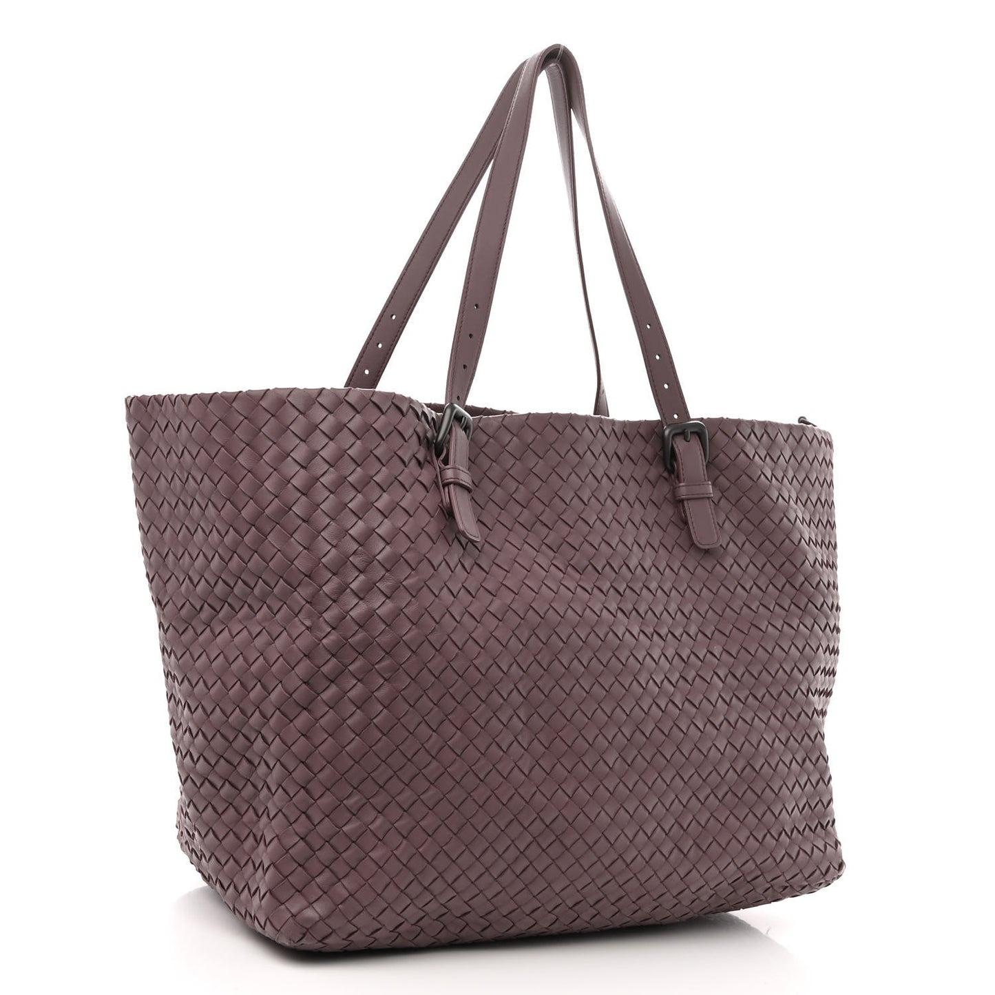 Nappa Intrecciato Large Cesta Tote Violet