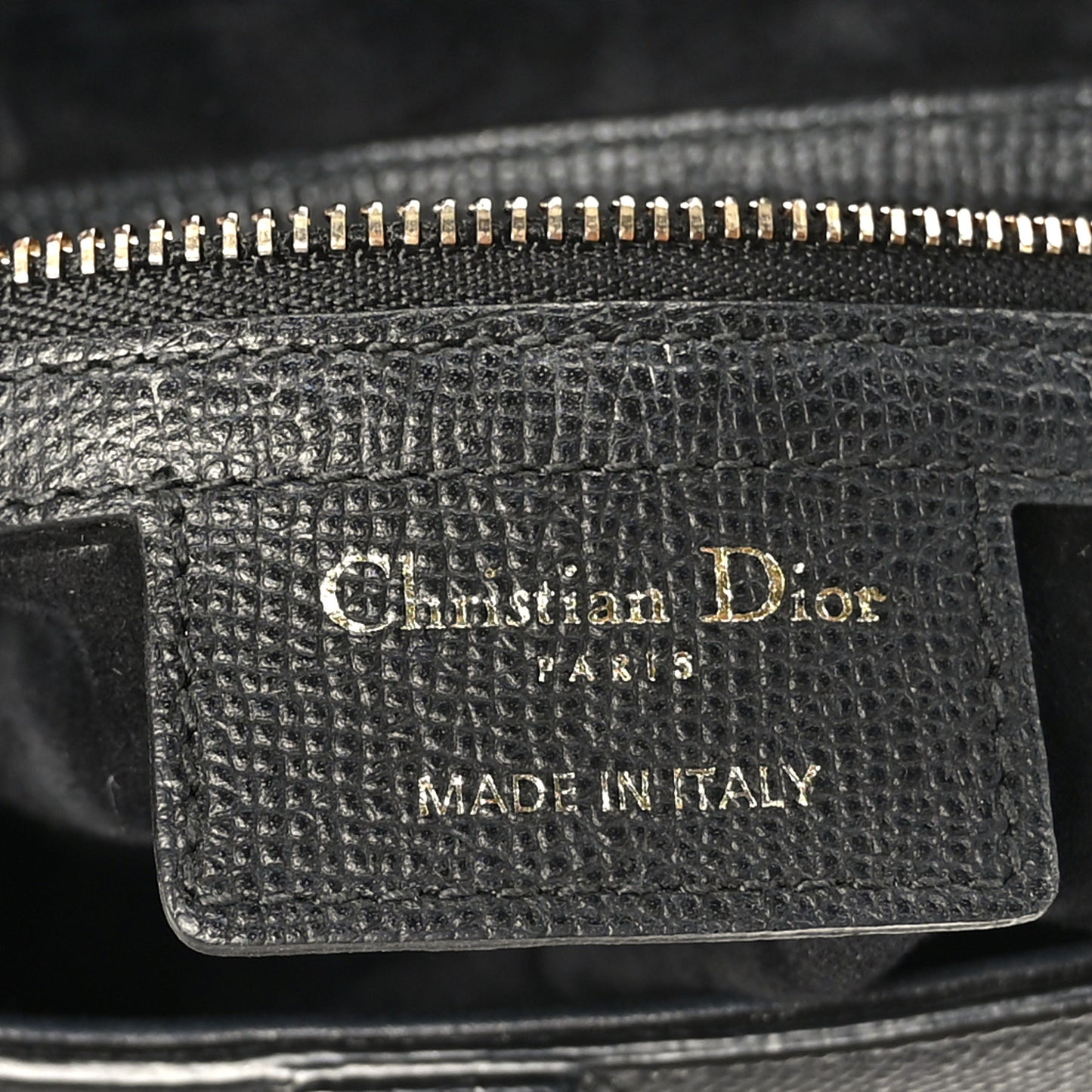 Grained Calfskin Saddle Bag With Strap Black