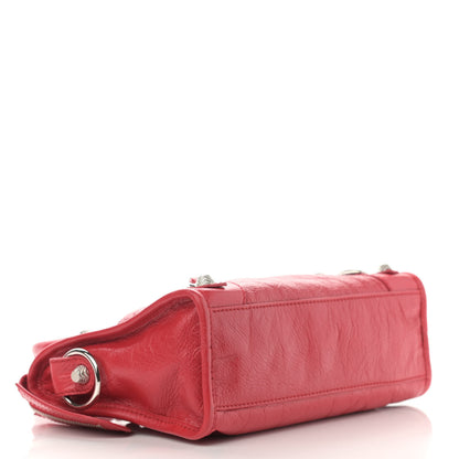 Balenciaga Agneau Giant 12 Silver Hardware Mini City Rouge Cardinal 3 of 9