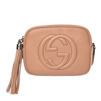 Gucci Pebbled Calfskin Small Soho Disco Bag Camelia 1 of 10