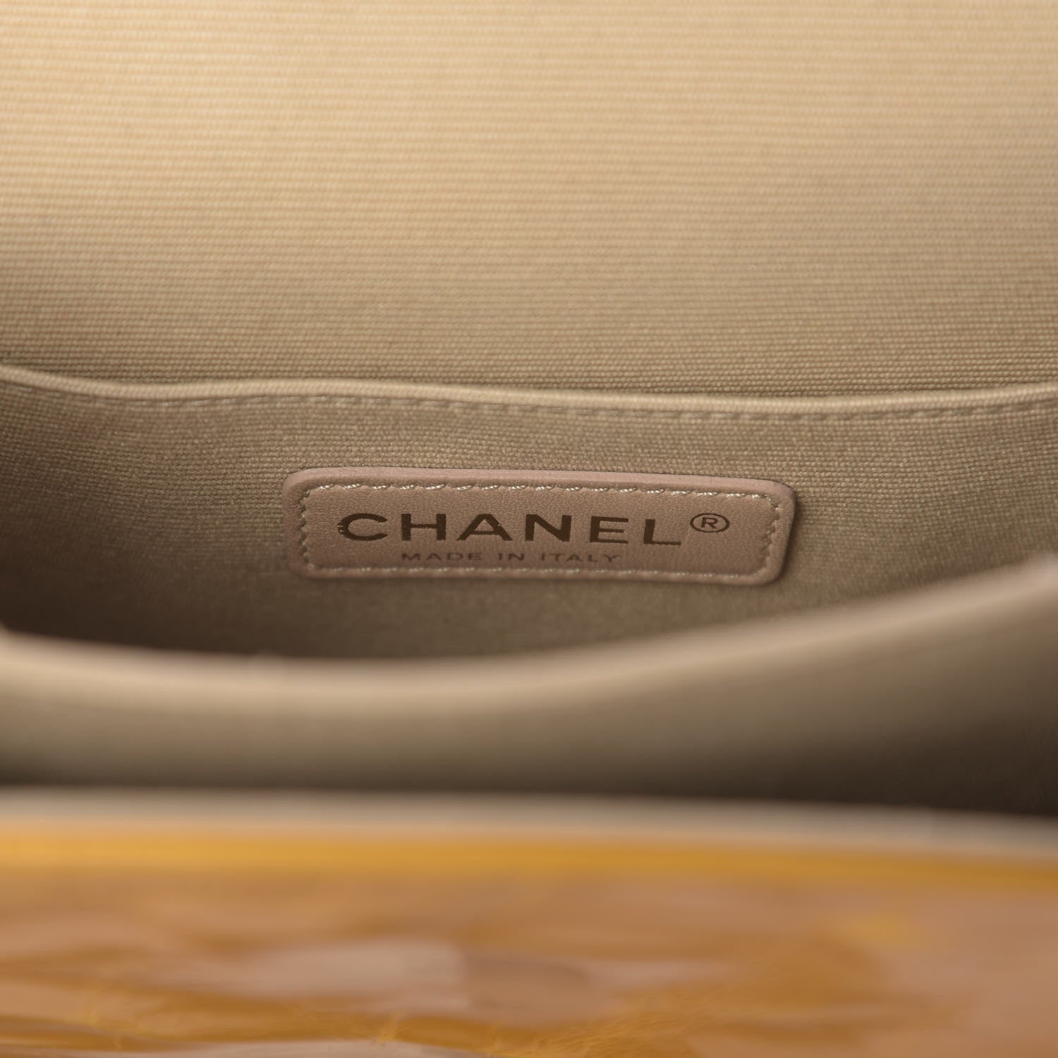 Chanel Glazed Calfskin Quilted Rita Top Handle Flap Yellow 7 of 15