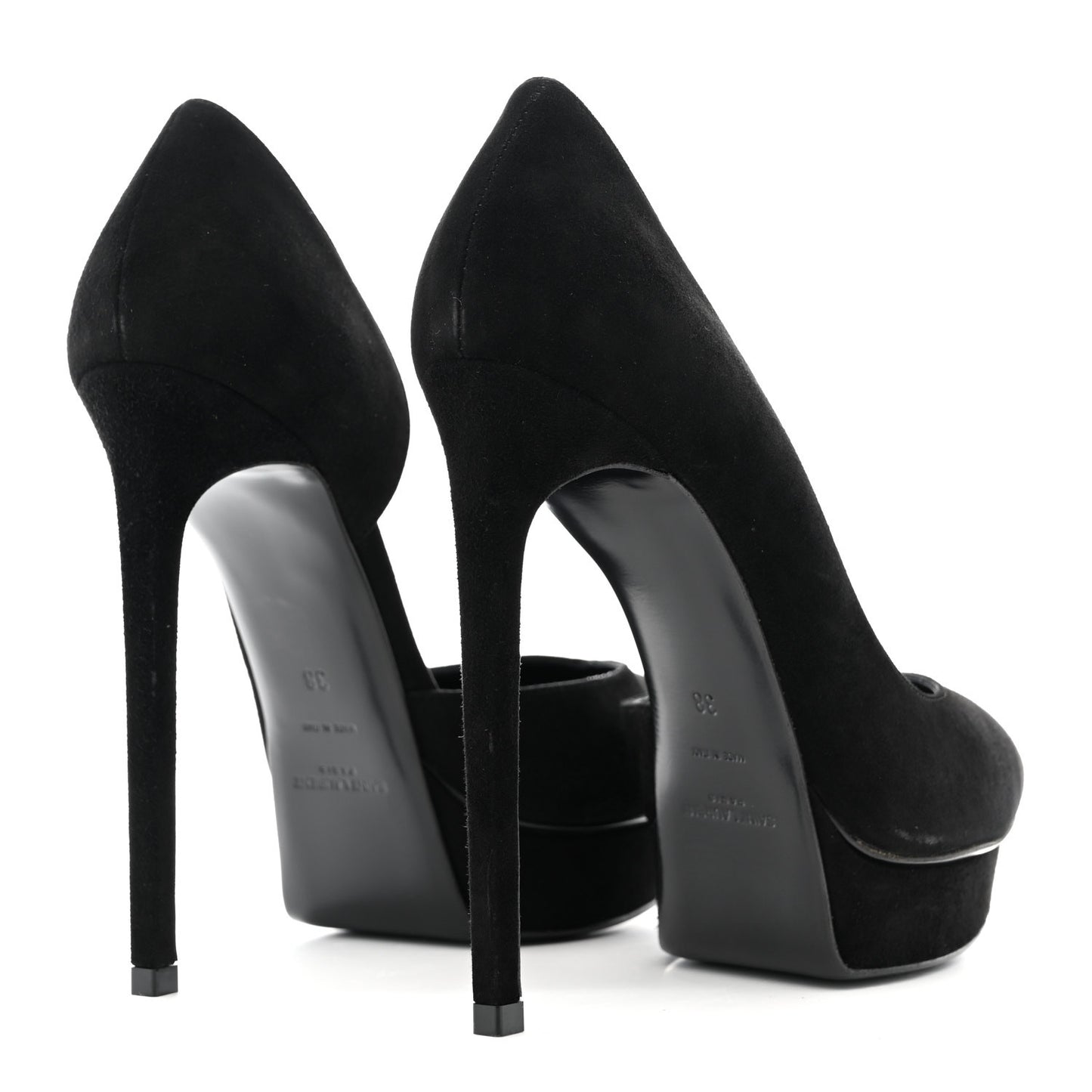 Suede Janis 105 D'Orsay Pumps 38 Black