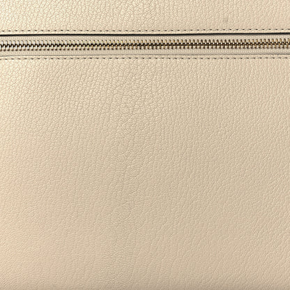 Burberry Grainy Calfskin Wristlet Clutch Stone 7 of 9