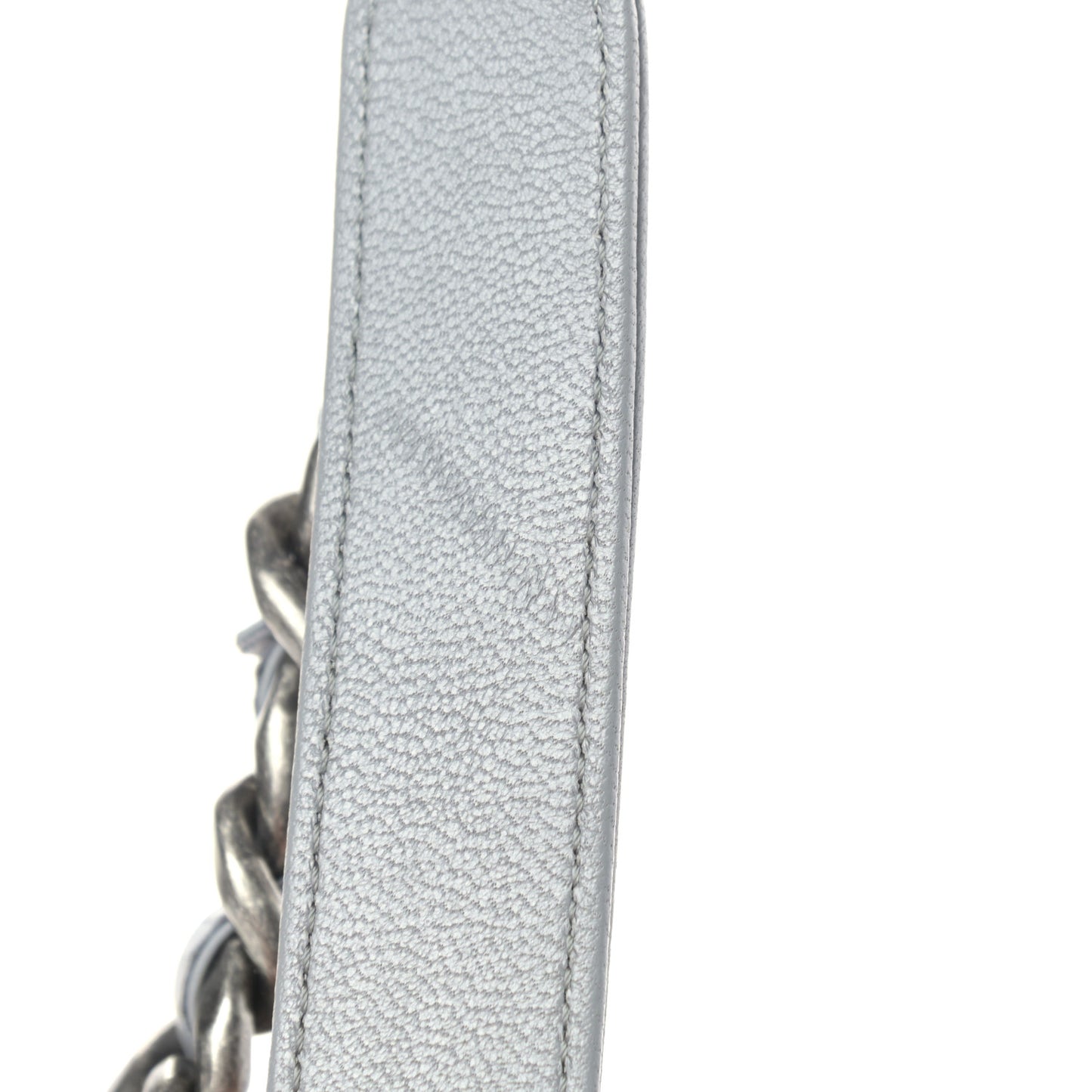 Lambskin Quilted Large Chanel 19 Flap Grey