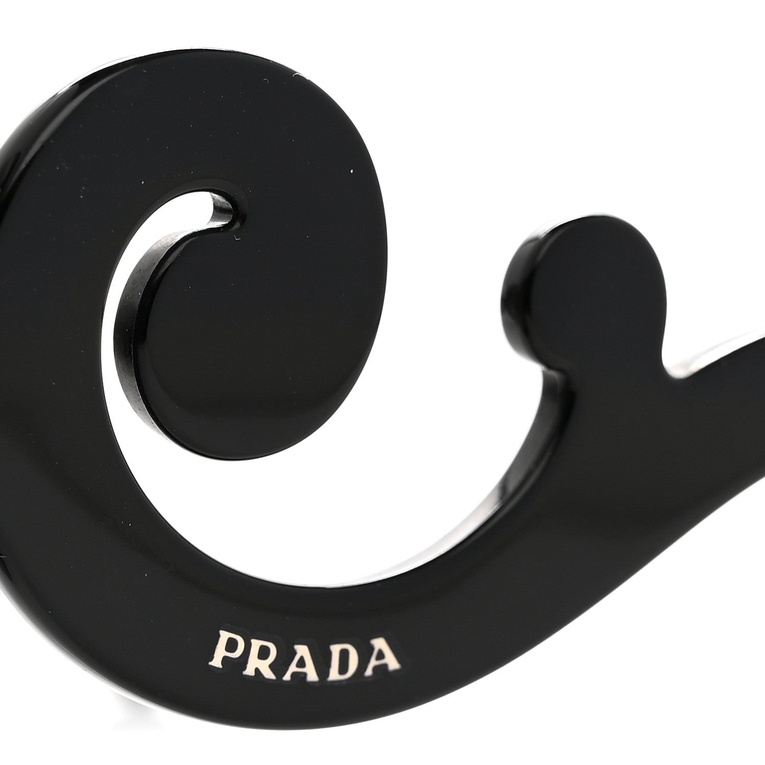 Prada Baroque Sunglasses SPR 27N Black 7 of 7