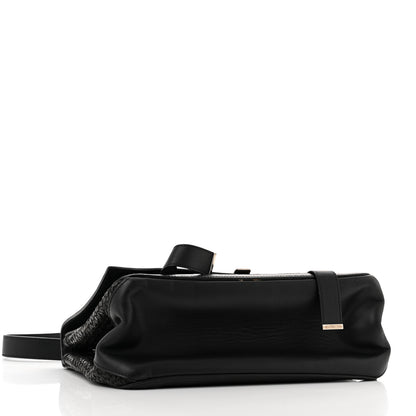 Proenza Schouler Calfskin Woven Small Lunch Bag Black 4 of 12