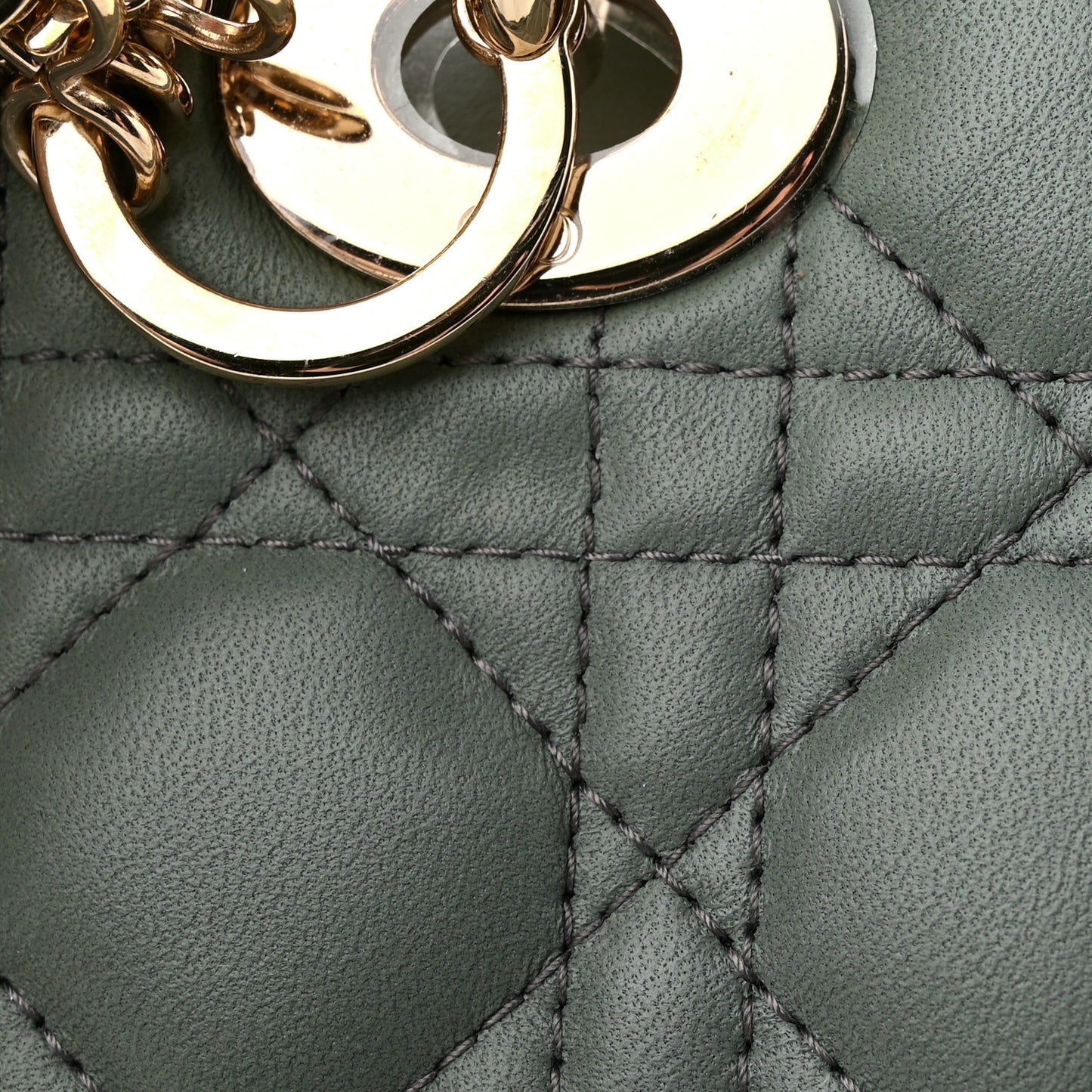 Lambskin Cannage Gradient Small My ABCDior Lady Dior Grey