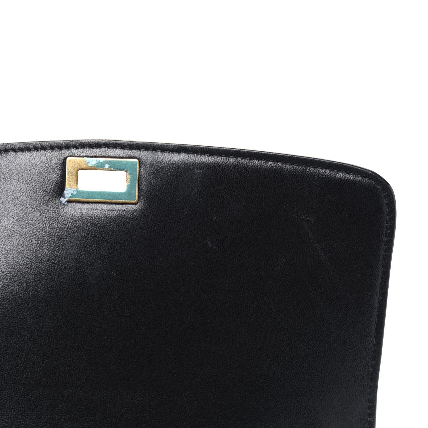 Box Calfskin Medium Classic Box Flap Bag Black