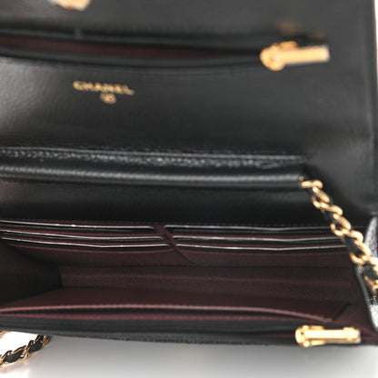 Chanel Caviar Quilted Wallet On Chain WOC Black 5 of 10