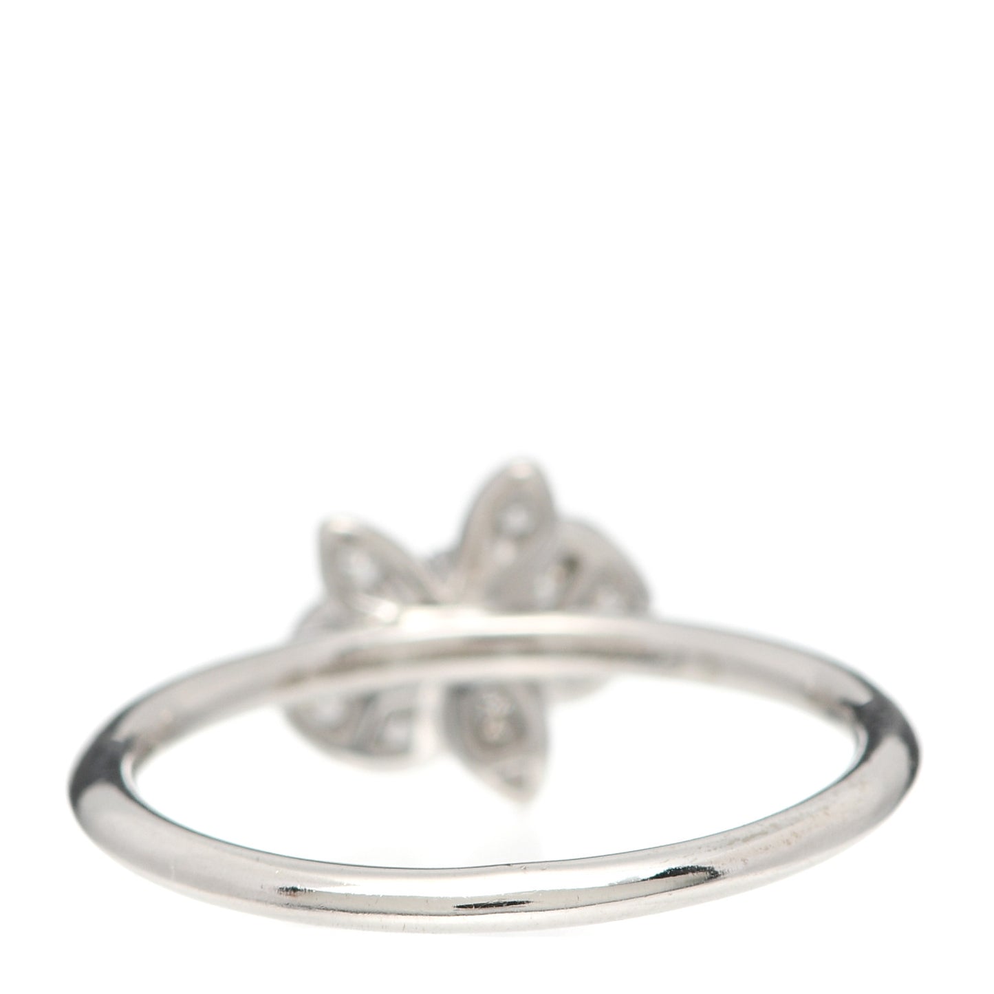 18K White Gold Diamond Caresse D'Orchidees Par Cartier Ring 52 6