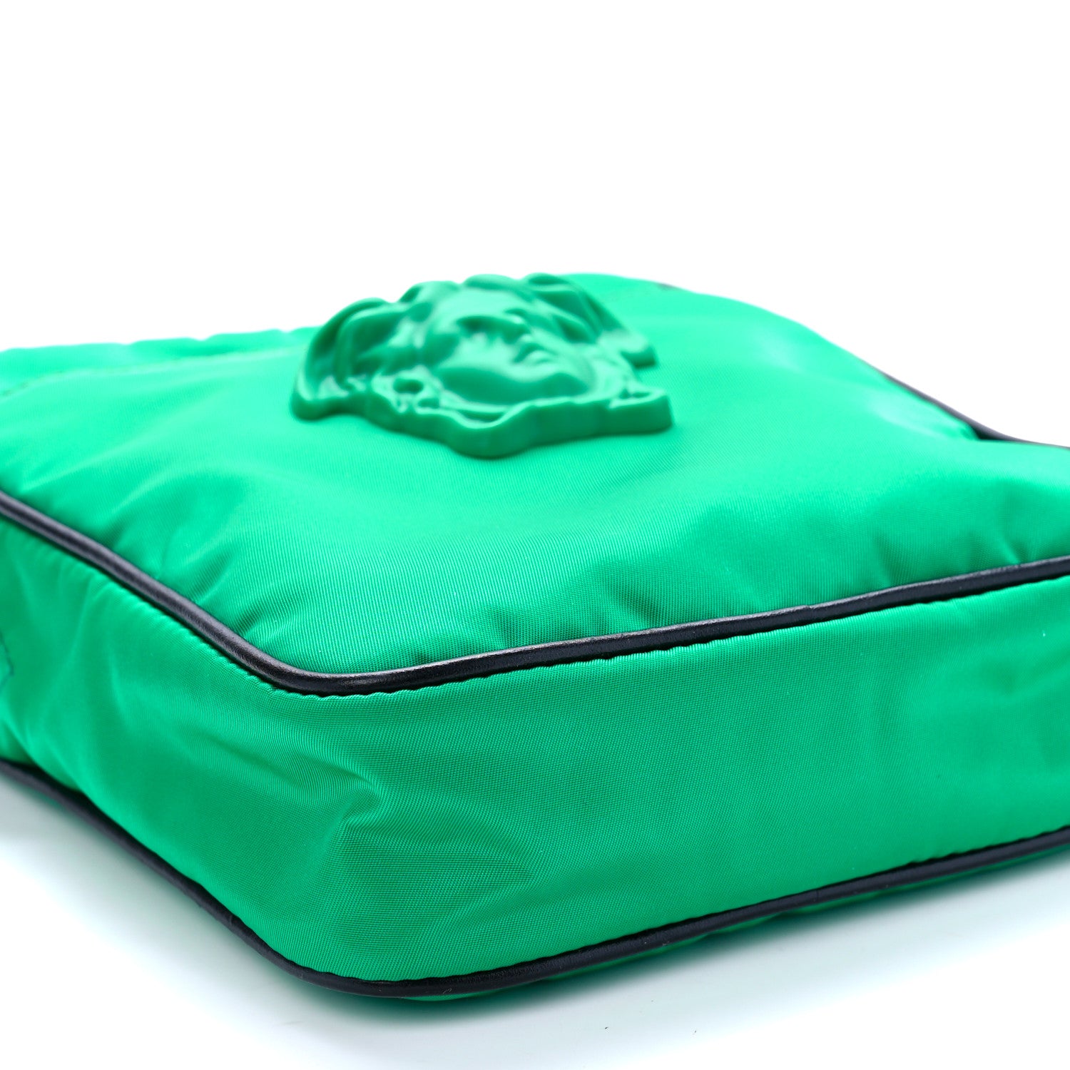 Versace Nylon Palazzo Medusa Crossbody Bag Green 8 of 10