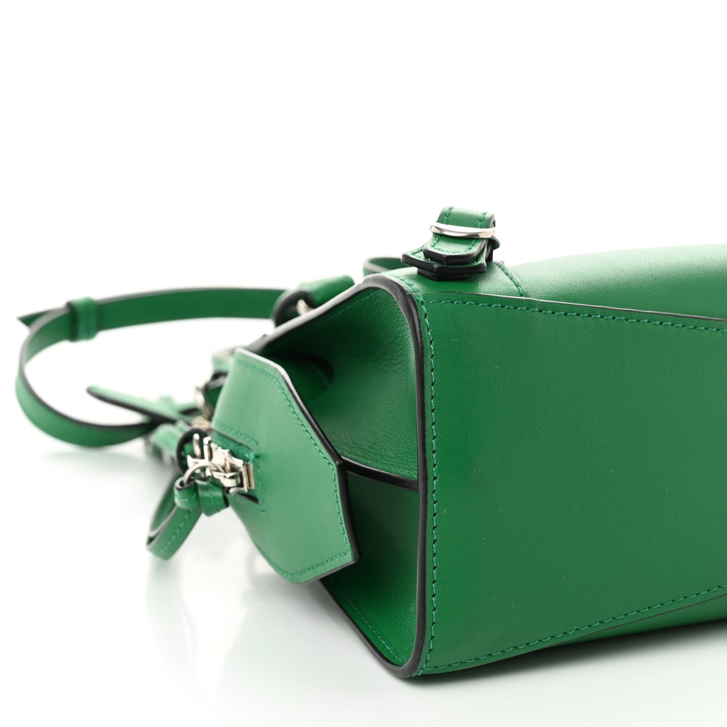 Smooth Calfskin Neo Classic Silver Hardware Mini City Grass Green