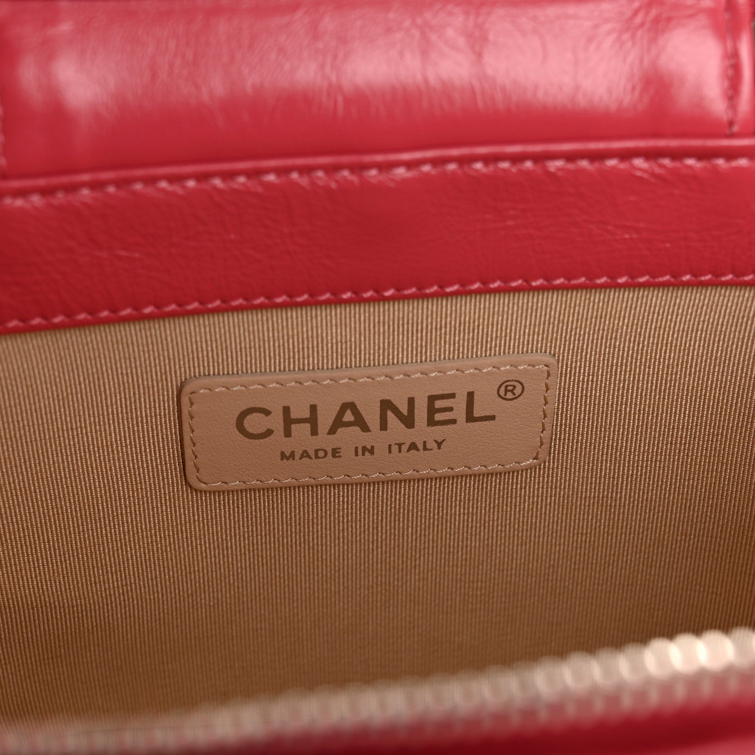 Chanel Calfskin Raffia Small Take Away Vanity Case Bag Pink Beige 6 of 12