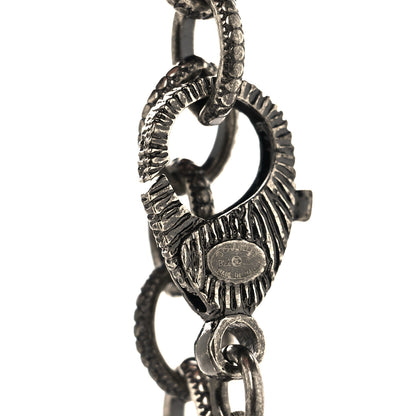Chanel Pearl Crystal CC Camellia Necklace Ruthenium Black 4 of 5