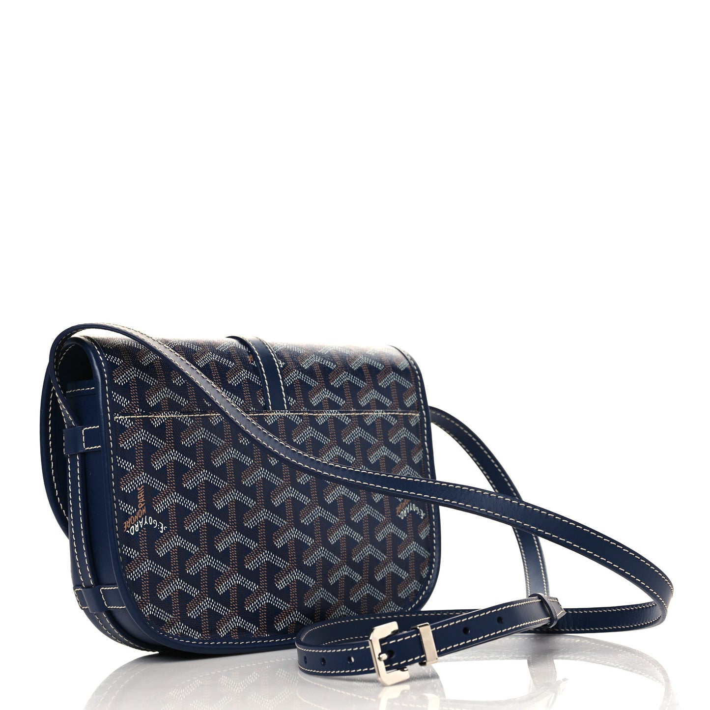 Goyardine Belvedere II PM Messenger Bag Navy