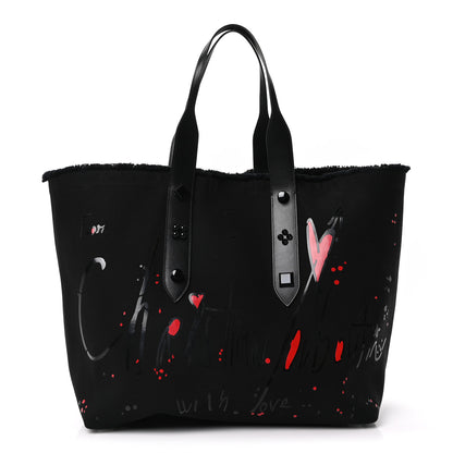 Christian Louboutin Canvas Frangibus Tote Black 1 of 9