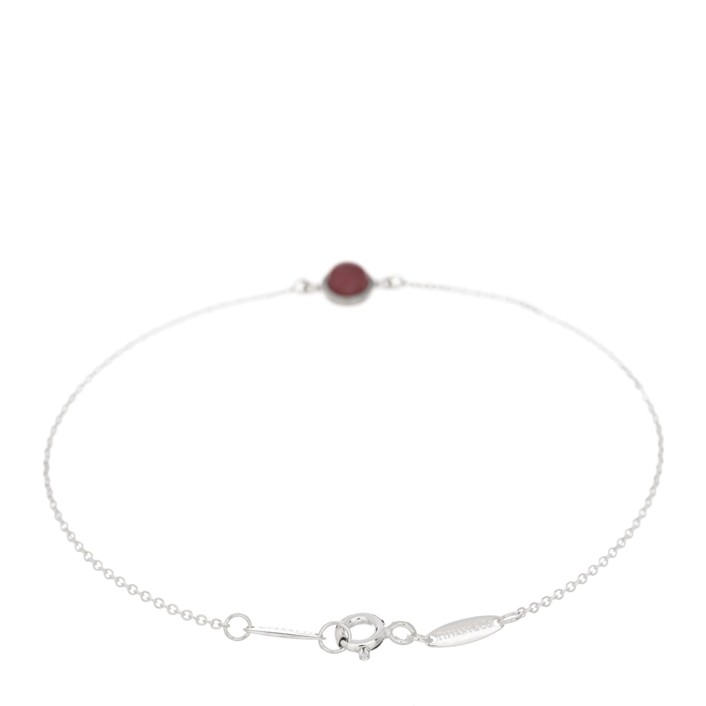 Sterling Silver Rhodonite Cabochon Elsa Peretti Color By The Yard Bracelet