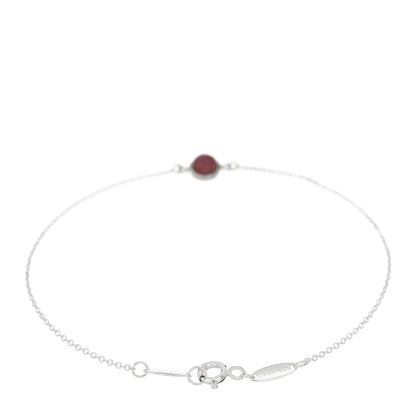 Tiffany Sterling Silver Rhodonite Cabochon Elsa Peretti Color By The Yard Bracelet 2 of 4