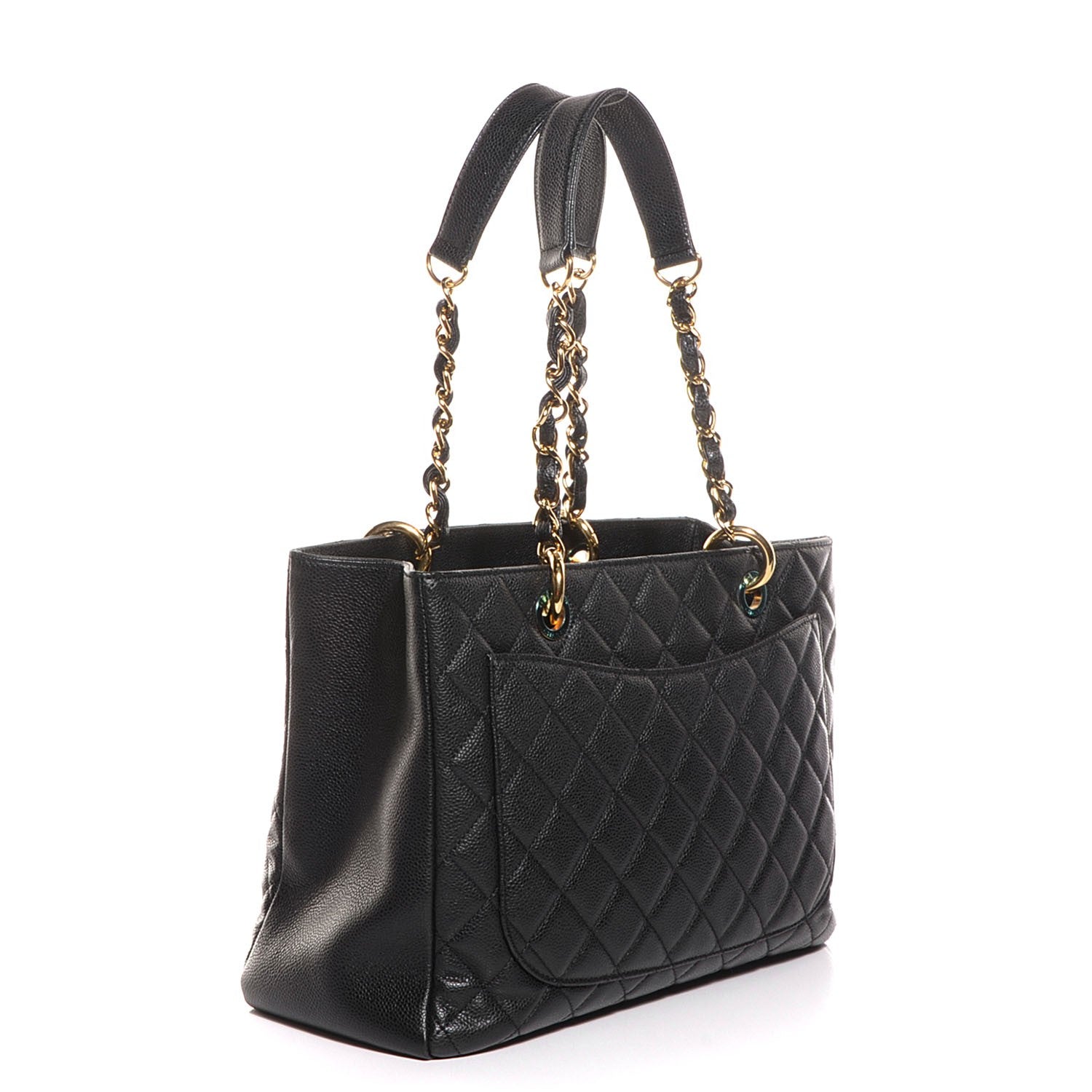 Chanel Caviar Quilted Grand Shopping Tote GST Black 3 of 7