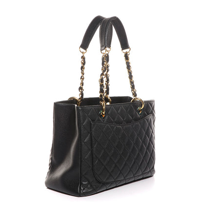Chanel Caviar Quilted Grand Shopping Tote GST Black 3 of 7