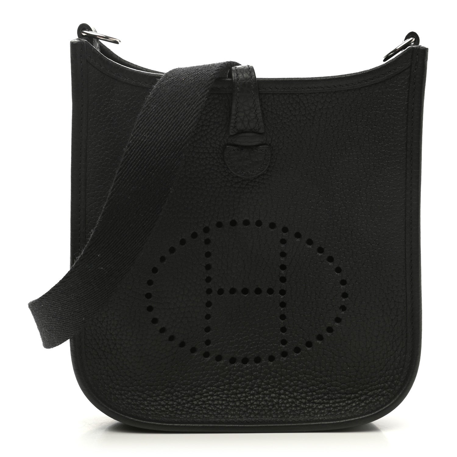 Hermes Taurillon Clemence Evelyne TPM Black 1 of 11