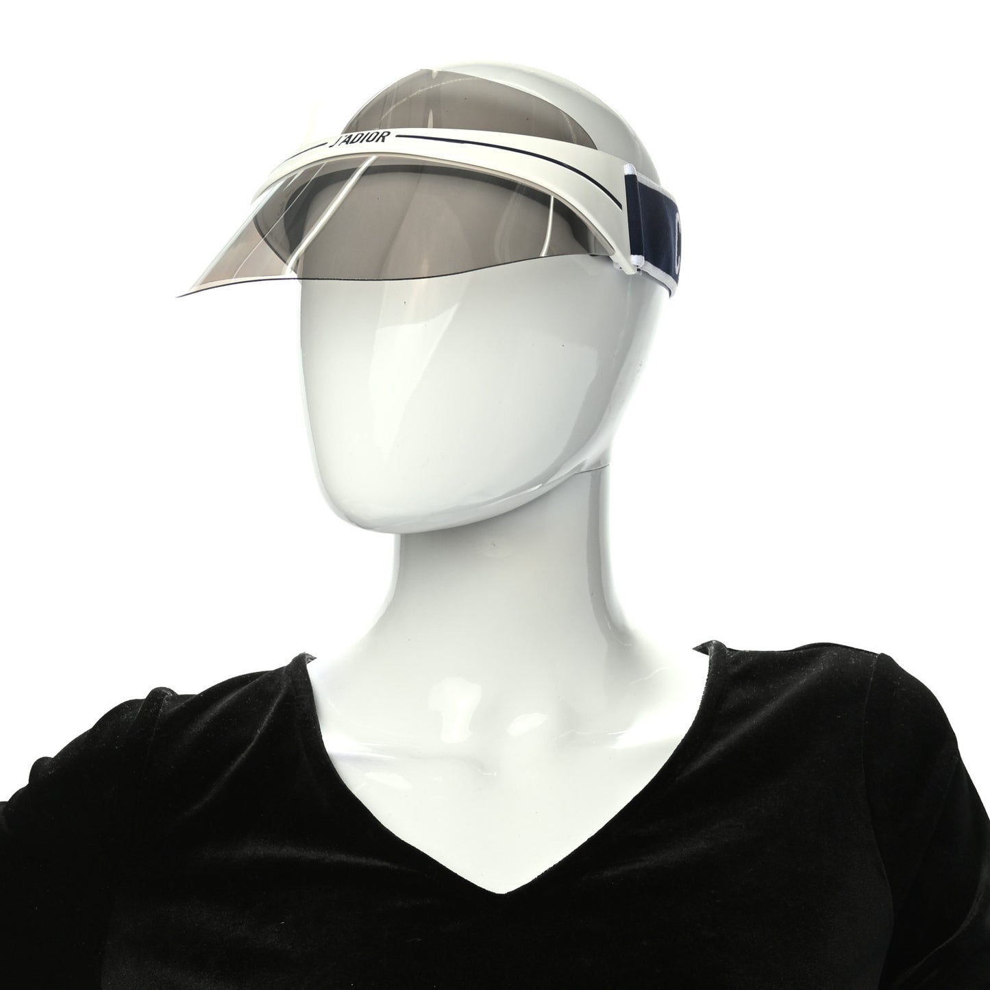 Mirrored DiorClub1 Sun Visor Silver