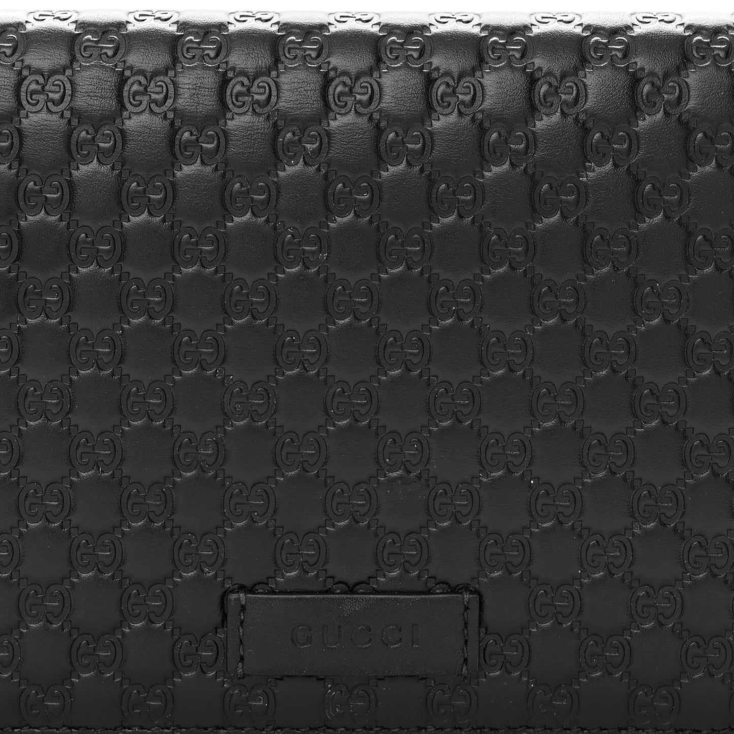 Microguccissima Crossbody Wallet Black