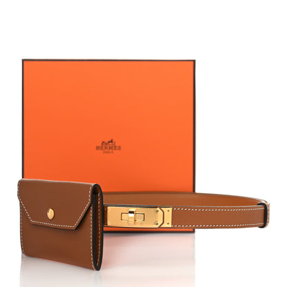 Hermes Epsom Kelly Pocket Belt Gold 6 of 6