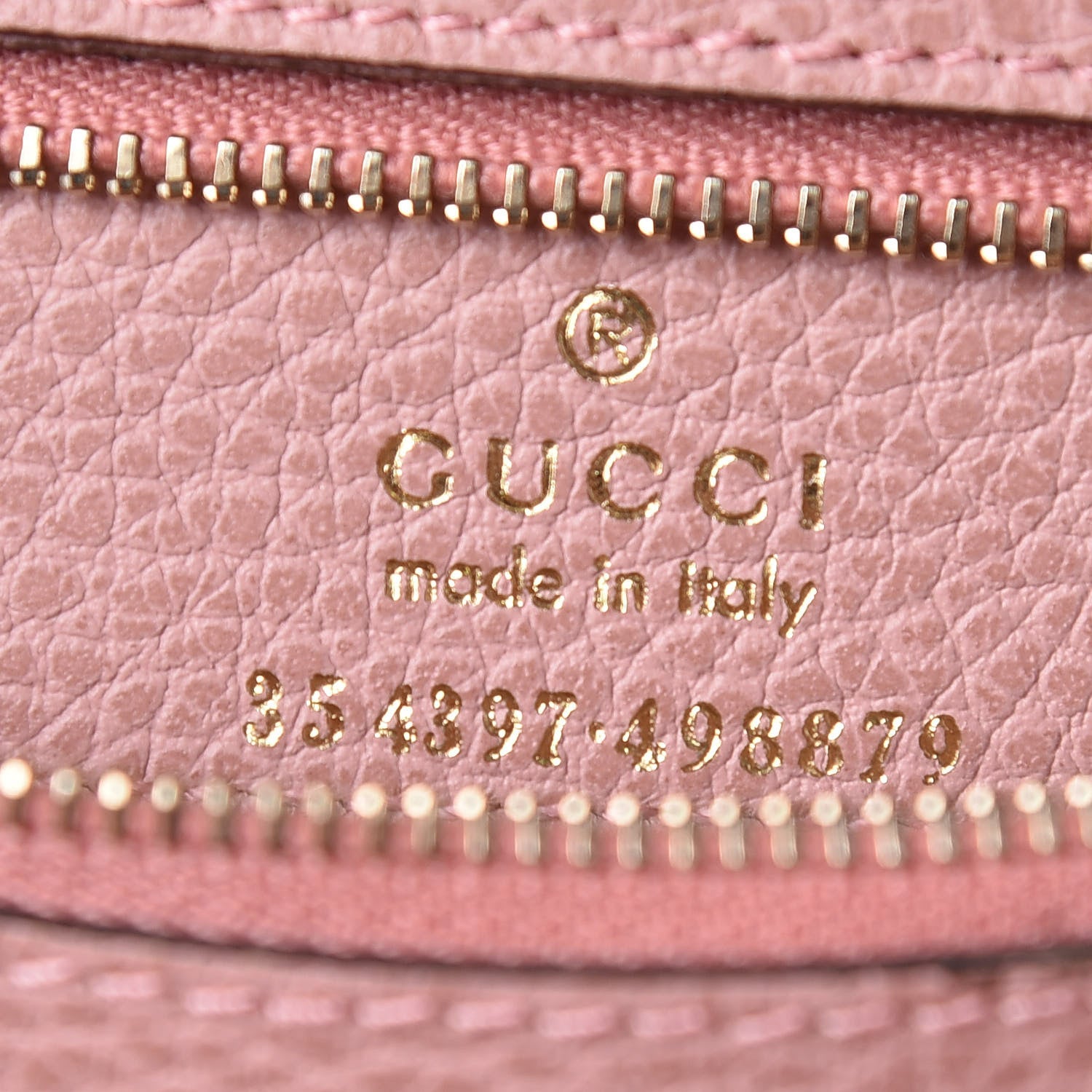 Gucci Dollar Calfskin Medium Swing Tote Grey Field Soft Pink 8 of 9