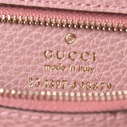 Gucci Dollar Calfskin Medium Swing Tote Grey Field Soft Pink 8 of 9