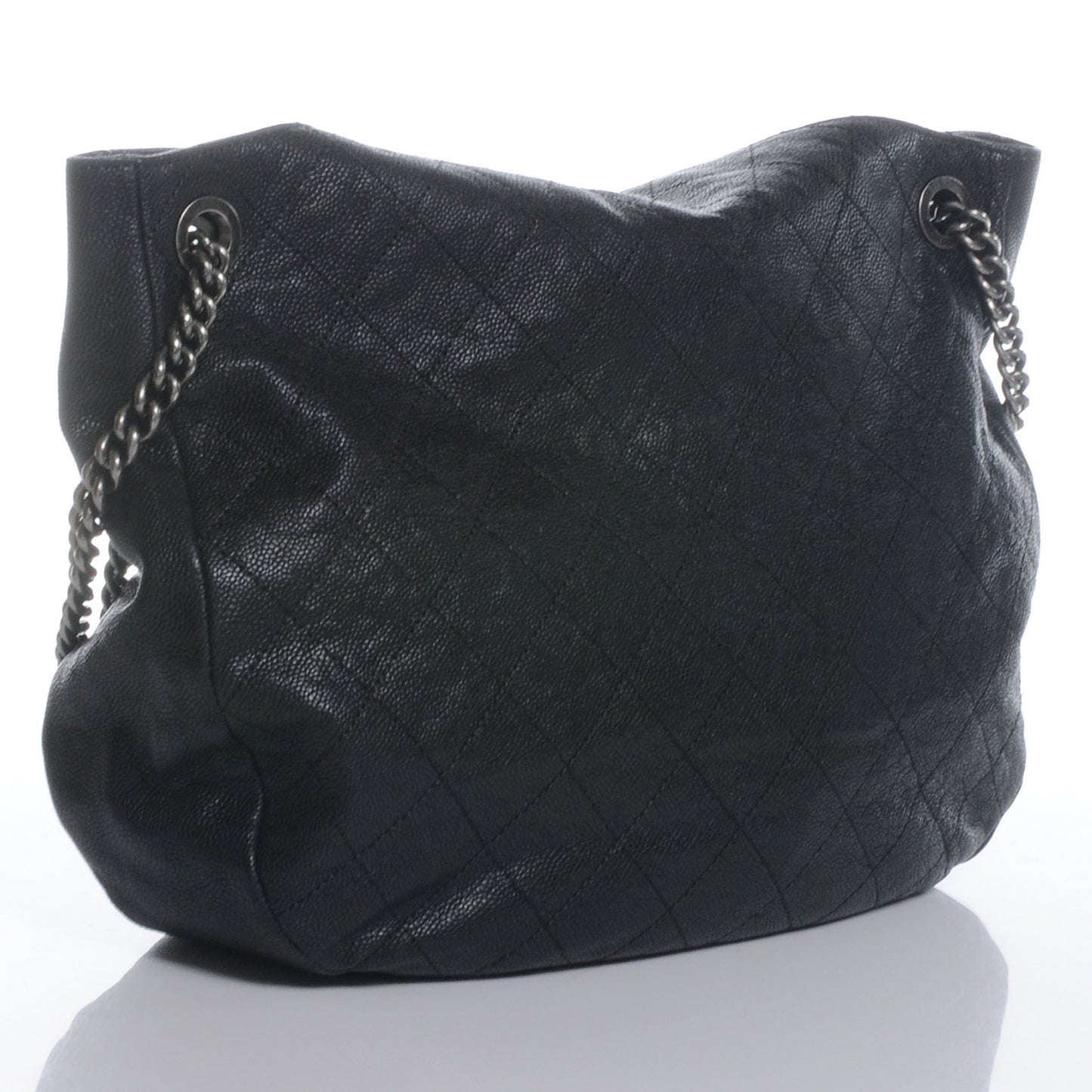 Caviar Quilted Simply CC Hobo Black