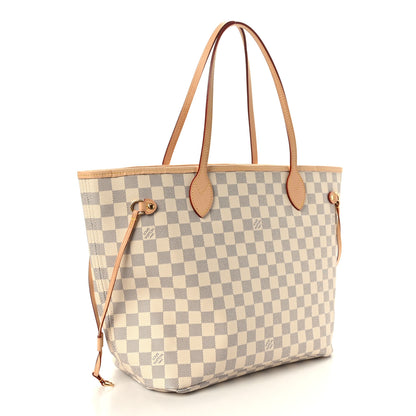 Louis Vuitton Damier Azur Neo Neverfull MM Rose Ballerine 4 of 9