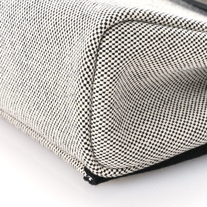 Hermes Military Toile Vache Hunter Herbag Zip Retourne 20 Ecru Black 10 of 11