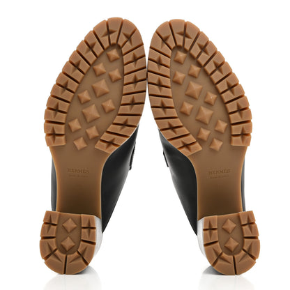 Hermes Calfskin Womens Flore 60 Mules 40 Black 5 of 8