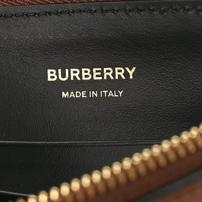 Burberry Horseferry Check Peyton Crossbody Clutch Bag Brown 6 of 8