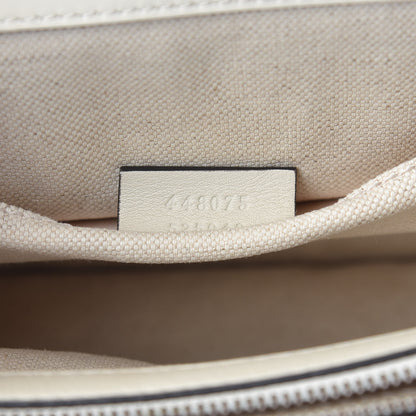 Gucci Calfskin Bamboo Web Medium Dionysus Top Handle Bag White Blue Hibiscus Red 7 of 12