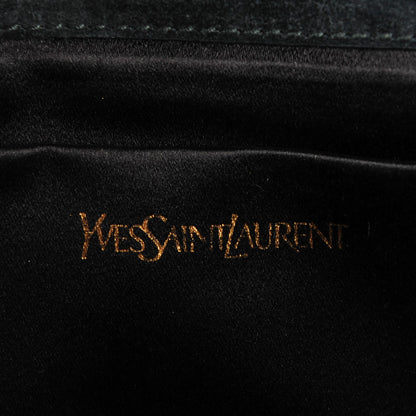 Saint Laurent Lizard Calfskin Embossed Classic Y Ligne Clutch Black 6 of 7