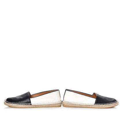 Gucci Nappa Canvas Espadrilles 38.5 Natural Black 6 of 12