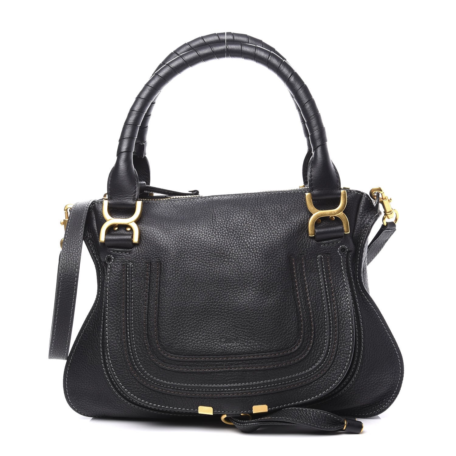 Chloe Calfskin Medium Marcie Satchel Black 1 of 9