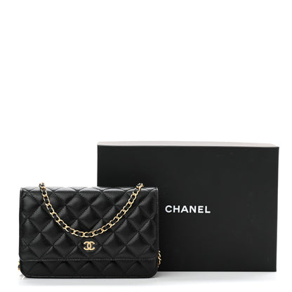 Chanel Caviar Quilted Wallet On Chain WOC Black 12 of 12
