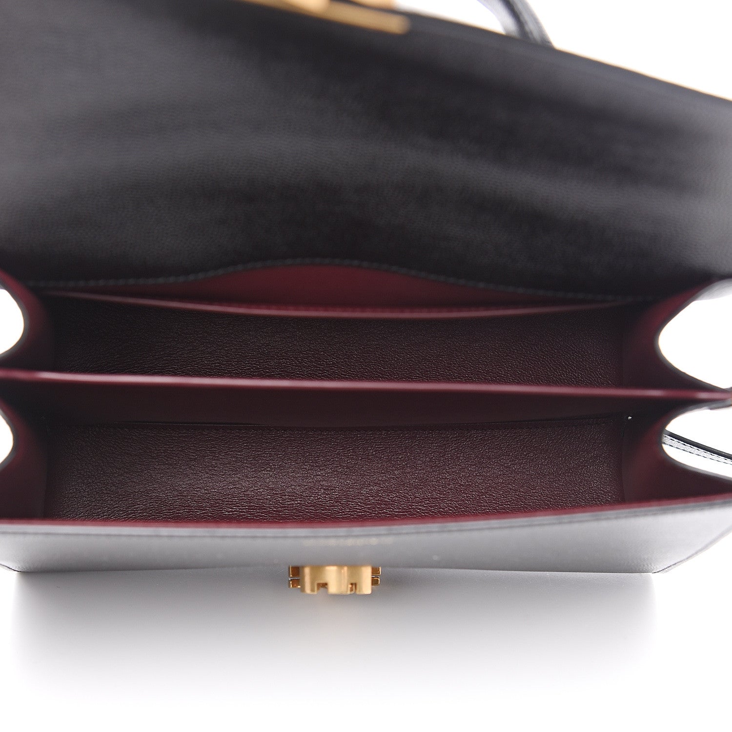 Saint Laurent Grain de Poudre Medium Classic Monogram Cassandra Top Handle Black Rouge Legion 4 of 8
