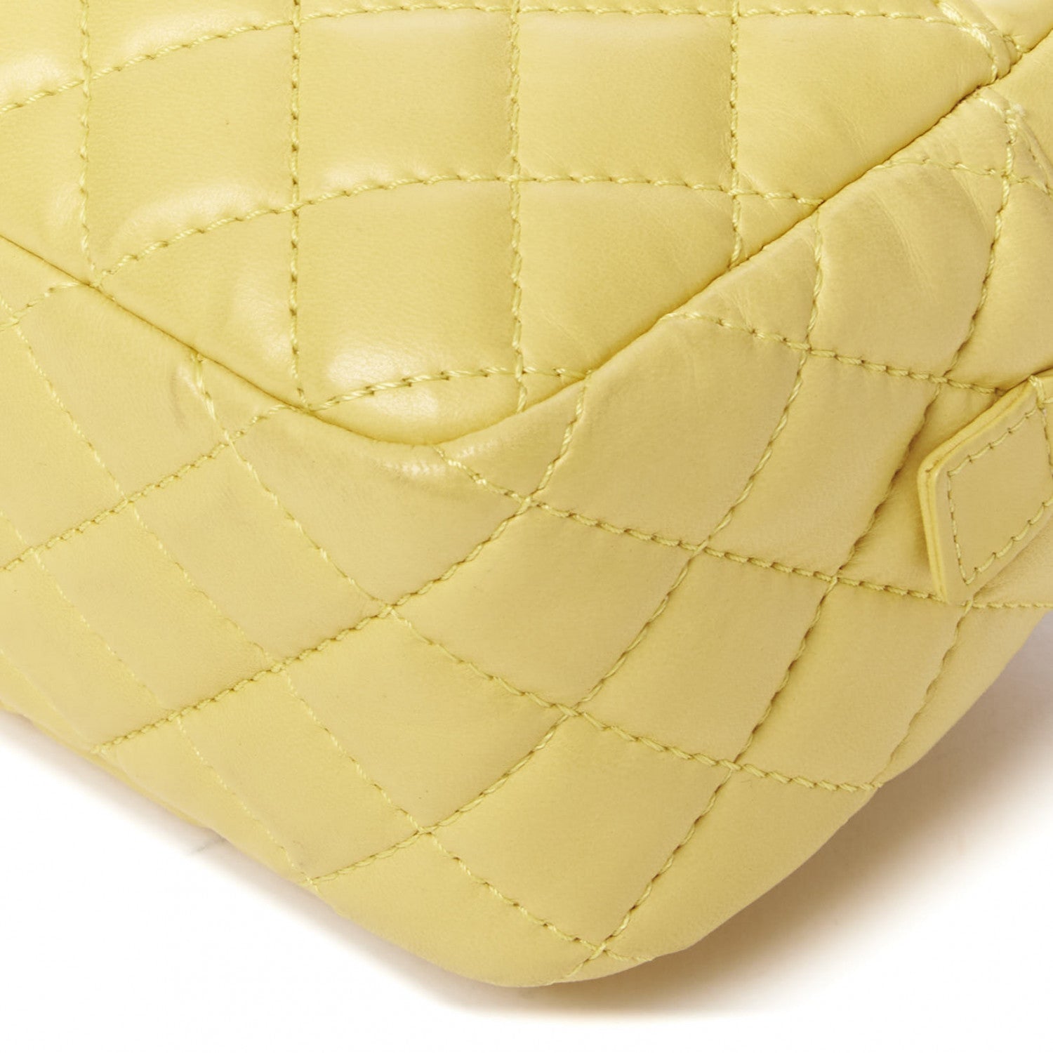 Chanel Calfskin Quilted Reissue Small Camera Case Yellow 5 of 9